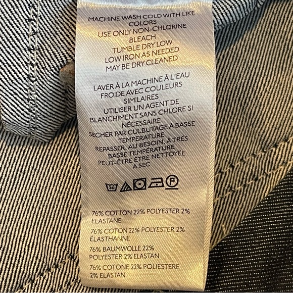 Maeve By Anthropologie The Colette Cropped Wide-Leg Jeans Size 29 Dark Denim - Picture 10 of 12